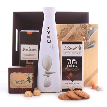 sake and sweet treats