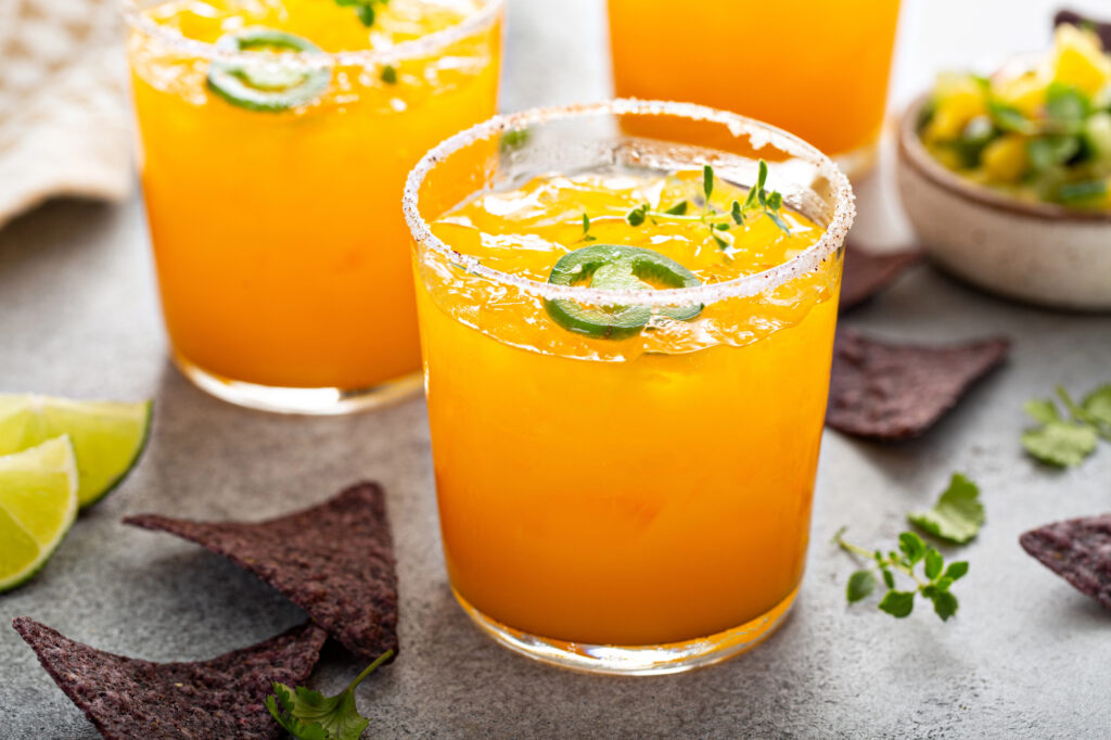 A spicy margarita is a favorite holiday drink while on vacation. 