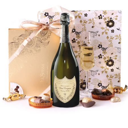 Luxury Gifts: Dom Perignon and a Box of Truffles

